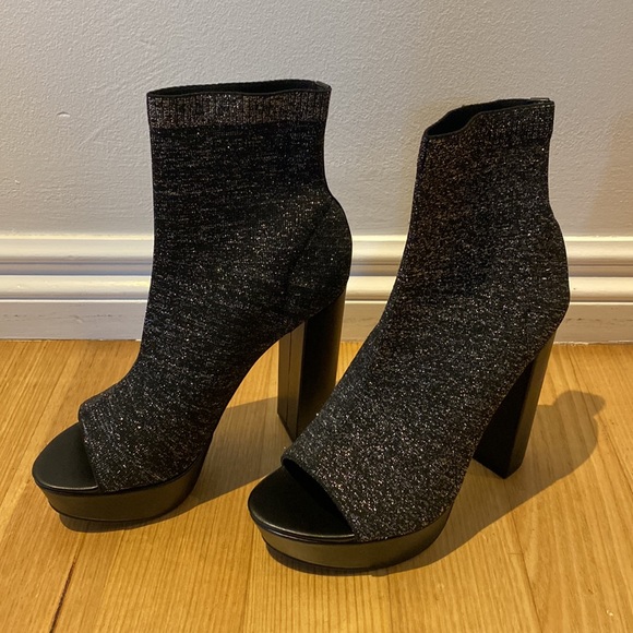 Windsor Smith - Bellissa Blk Lurex Boots- Size 9 - Picture 2 of 4